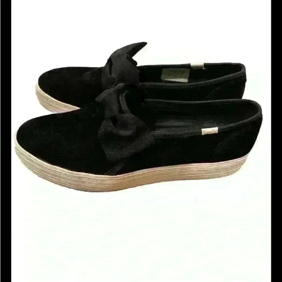 Keds X Kate Spade 	New York Double Decker Quilted Velvet Sneakers Sz 8.5 - Picture 2 of 7